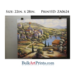 (22 x 28) Poster Art Prints ZA0624 JOHN ZACCHEO Tuscany Vistas I