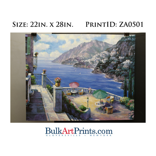 Sample-(22 x 28) Poster Art Prints ZA0501 JOHN ZACCHEO Mediterranean Vistas I