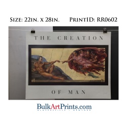 (22 x 28) Poster Art Prints RR0602 RUSTY RUST The Creation of Man