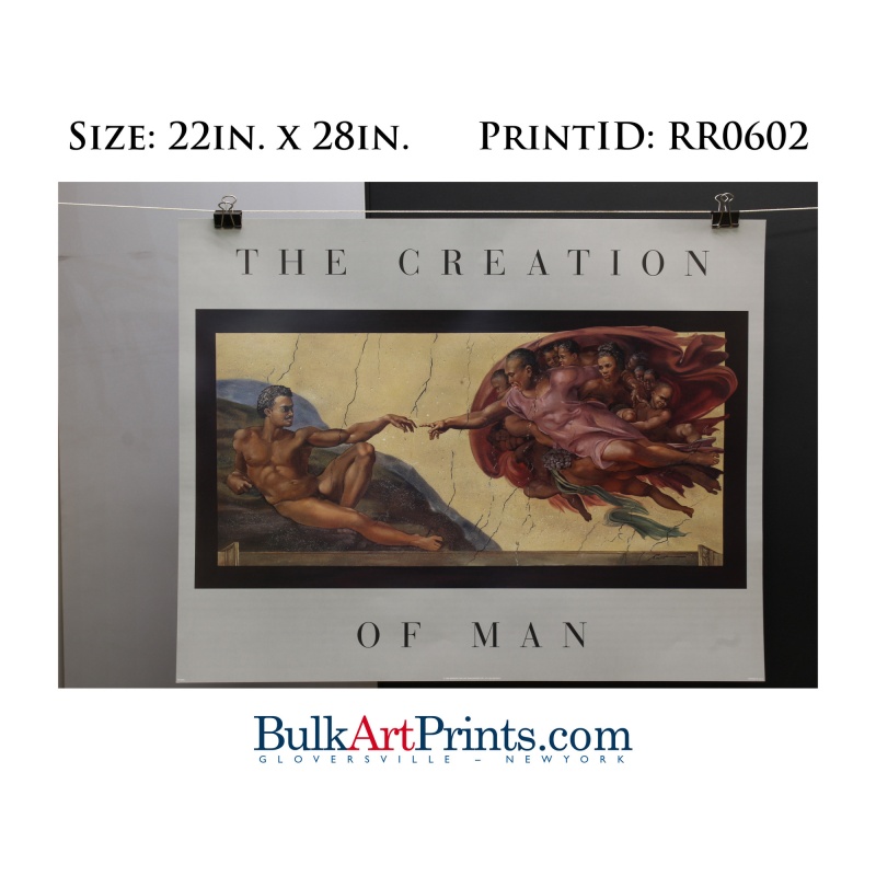 (22 x 28) Poster Art Prints RR0602 RUSTY RUST The Creation of Man