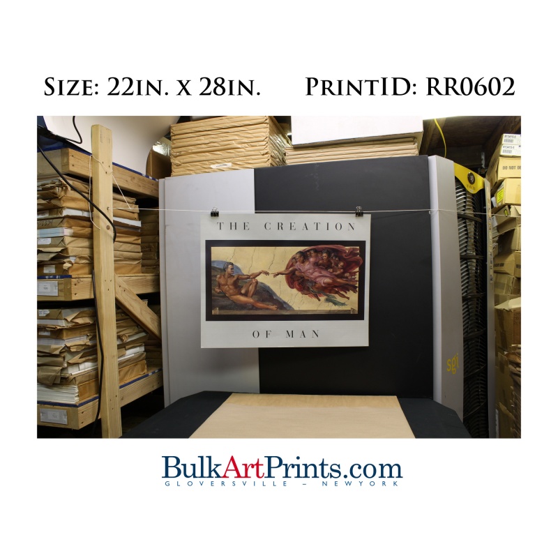 (22 x 28) Poster Art Prints RR0602 RUSTY RUST The Creation of Man