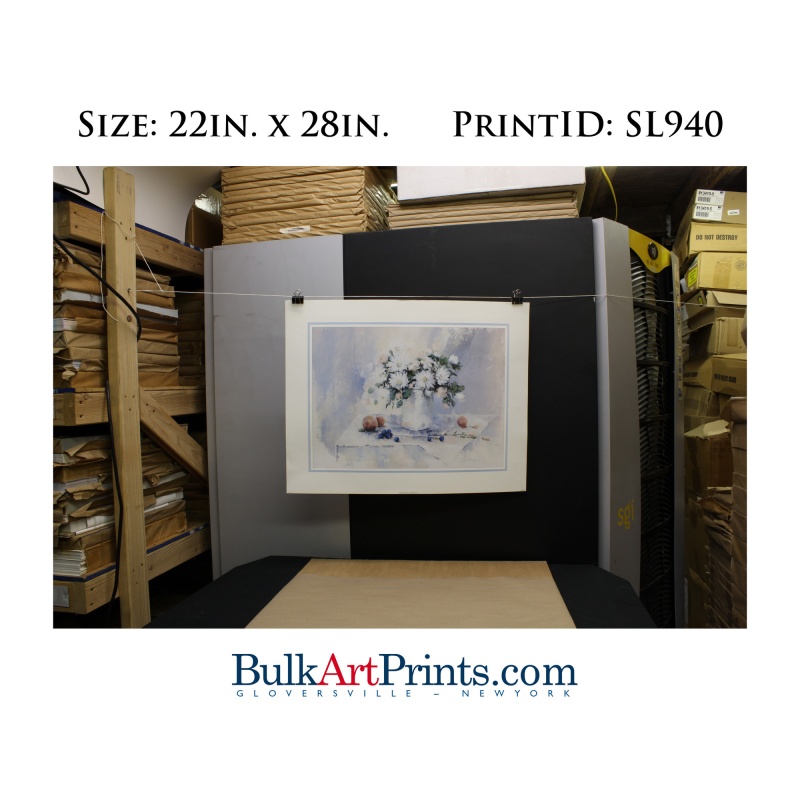 (22 x 28) Poster Art Prints SL940 Charlene Lawley Flowers Table II