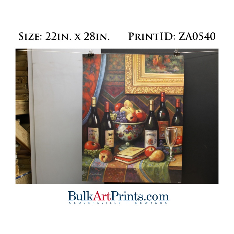 (22 x 28) Poster Art Prints ZA0540 JOHN ZACCHEO Wine