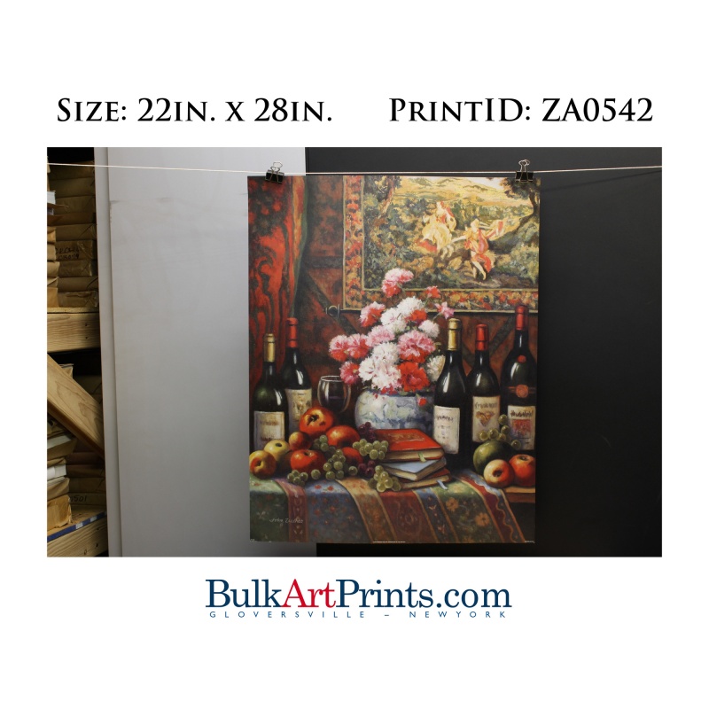 (22 x 28) Poster Art Prints ZA0542 JOHN ZACCHEO Wine