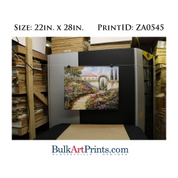 (22 x 28) Poster Art Prints ZA0545 JOHN ZACCHEO Garden Walk