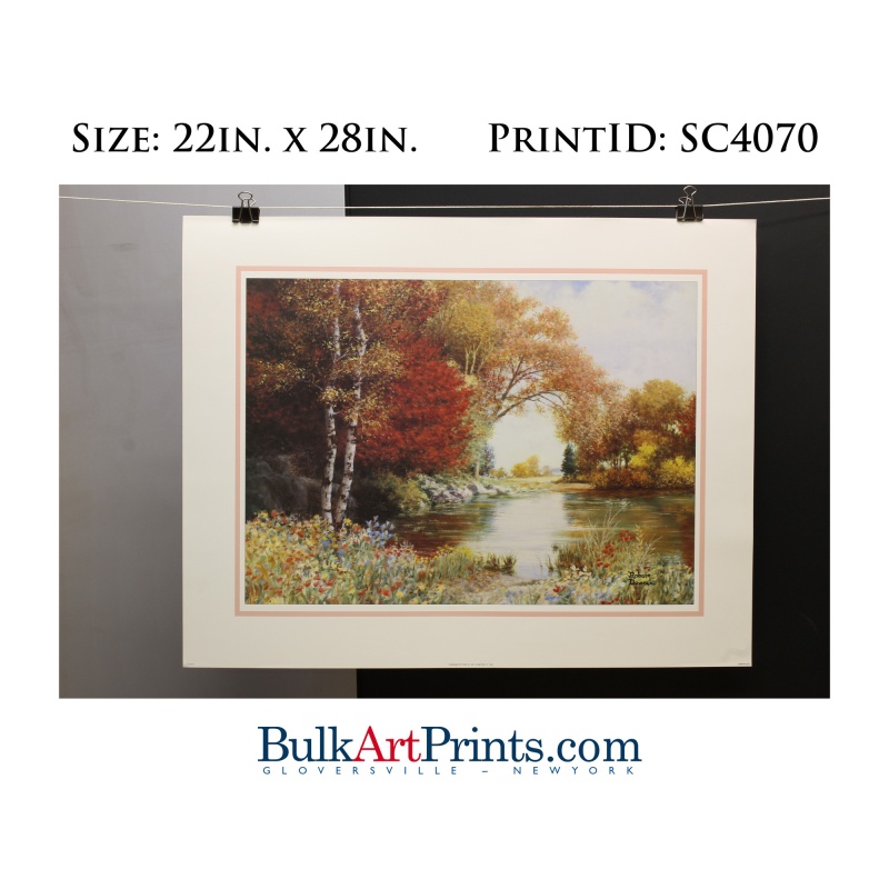 (22 x 28) Poster Art Prints SC4070 Robert Doares Fall scene