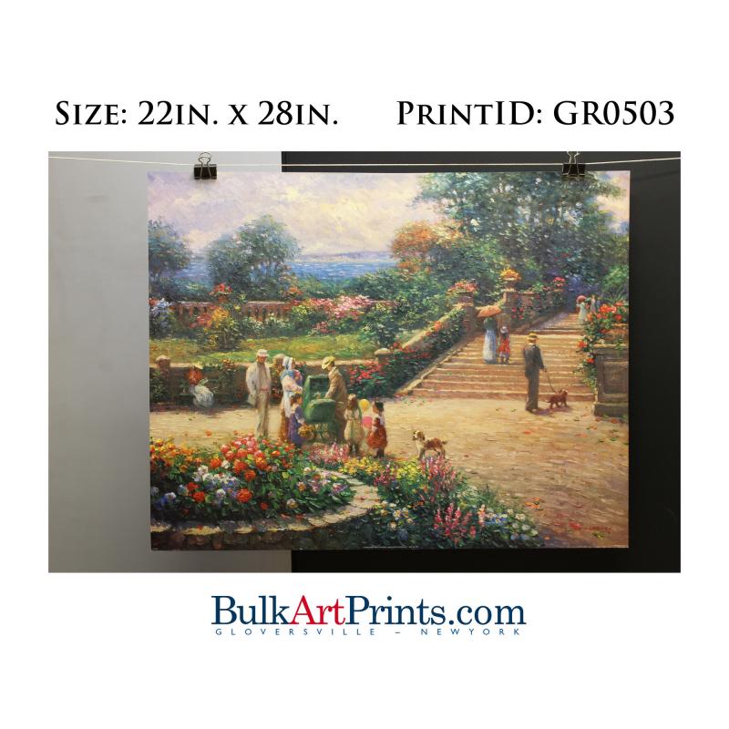 (22 x 28) Poster Art Prints GR0503 Ghambaro Stroll in the Park
