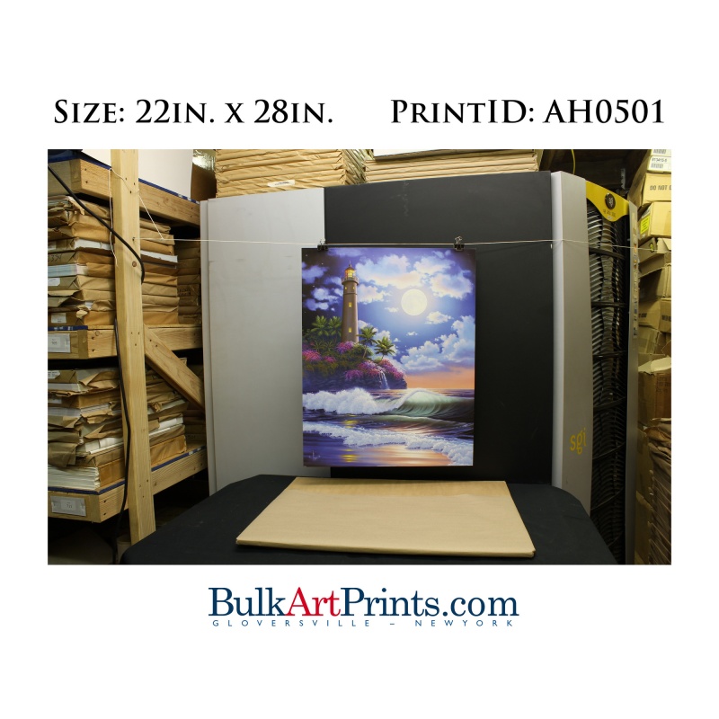 (22 x 28) Poster Art Prints AH0501 Al Hogue Lighthouse