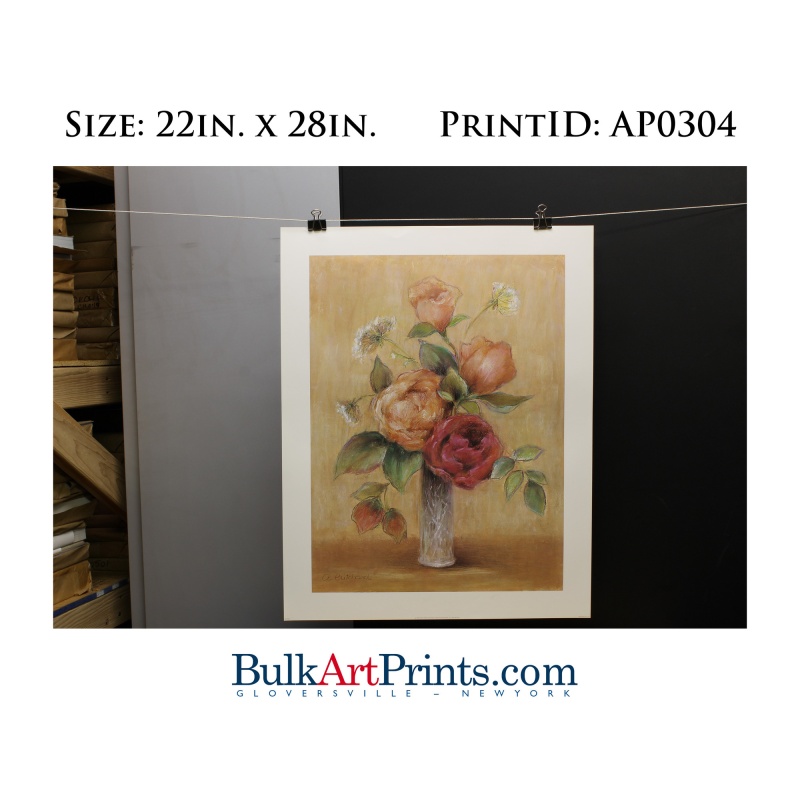 (22 x 28) Poster Art Prints AP0304 A. Pritchard Floral