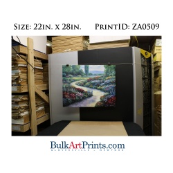 (22 x 28) Poster Art Prints ZA0509 JOHN ZACCHEO LAKESIDE PATH