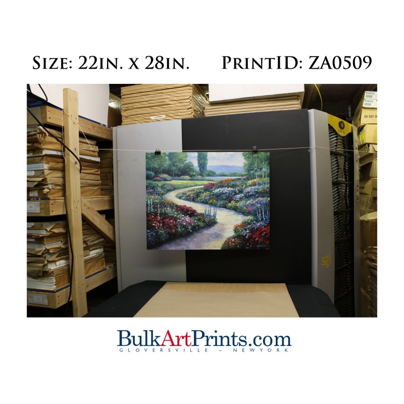 (22 x 28) Poster Art Prints ZA0509 JOHN ZACCHEO LAKESIDE PATH
