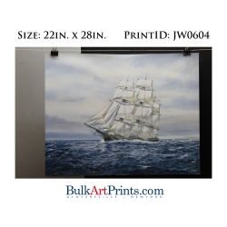 (22 x 28) Poster Art Prints JW0604 Jack Wemp Ships