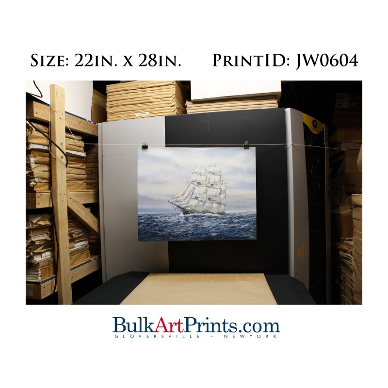 (22 x 28) Poster Art Prints JW0604 Jack Wemp Ships