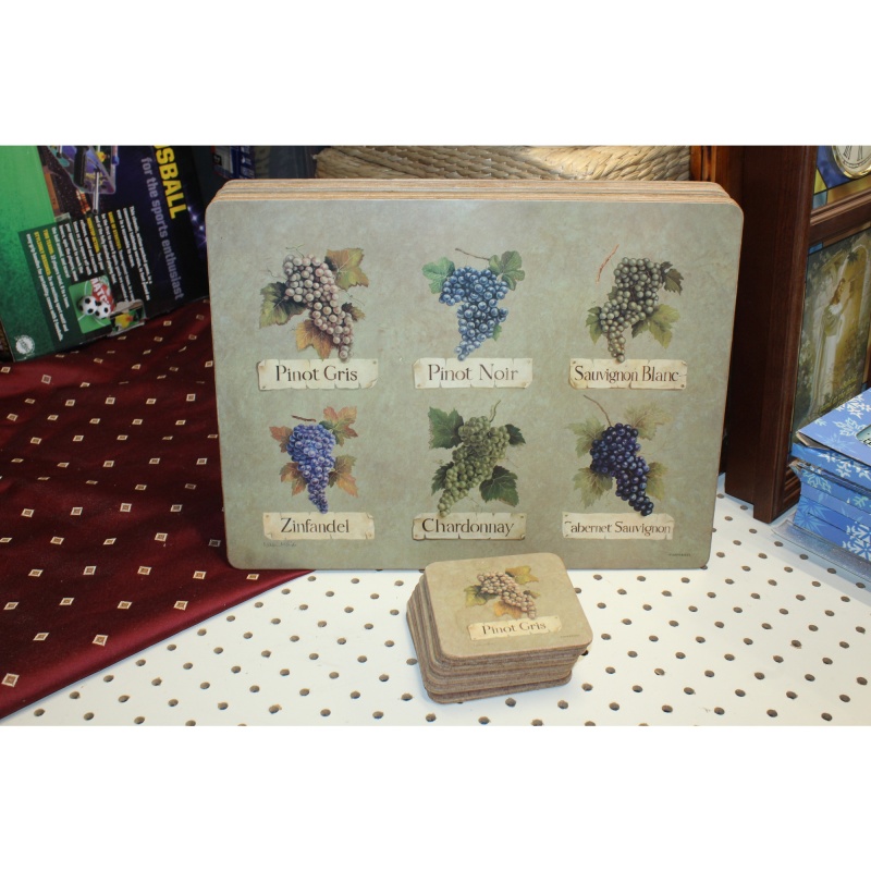 Pimpernel Artisanal Wine Cork-Backed Placemats, Set of 22, 15.7 X 11.7"