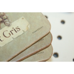 Pimpernel Artisanal Wine Cork-Backed Placemats, Set of 22, 15.7 X 11.7"