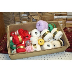 Lot of J & P Coats Knit Cro-Sheen Cotton Knitting Embroidery Thread