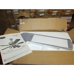 Harbor Breeze 52" Ceiling Fan Helix II Chrome & Cobalt Blue