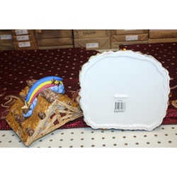 Christmas Nativity Rainbow Cookie Jar Baby Jesus by Mercuries Holiday Ceramic