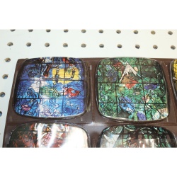 Coasters Tribes of Israel Stained Glass Window Medica Centre Synagogue Jerusalem