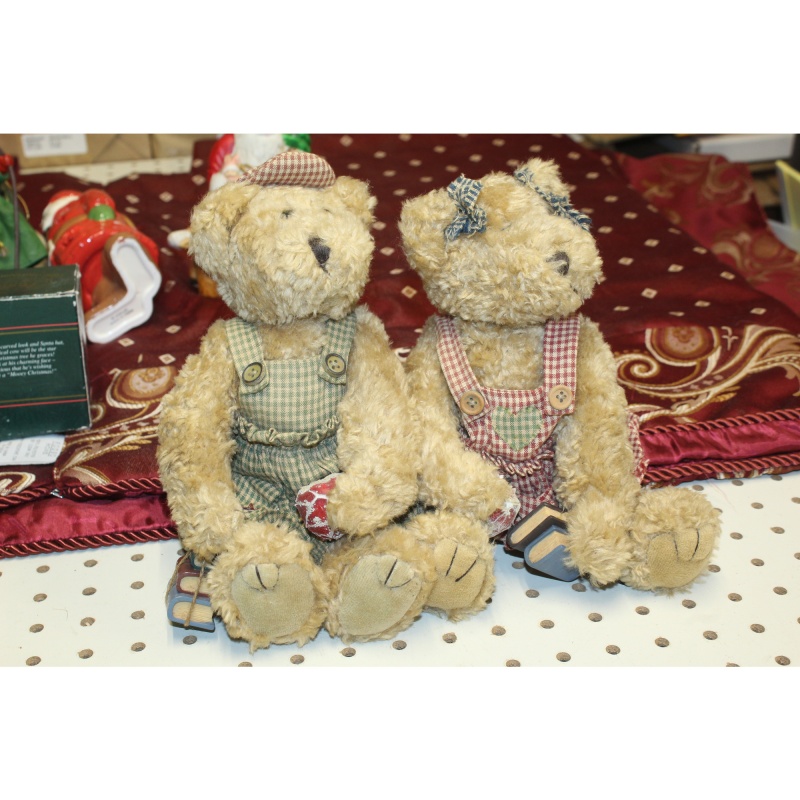 Lot of 2 Stuffed Teddy Bears
