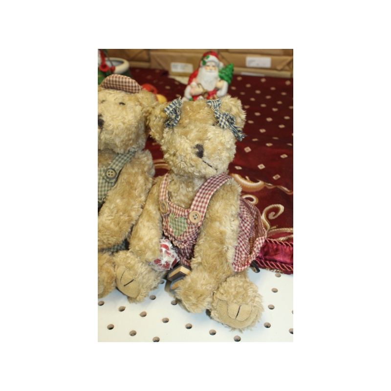 Lot of 2 Stuffed Teddy Bears