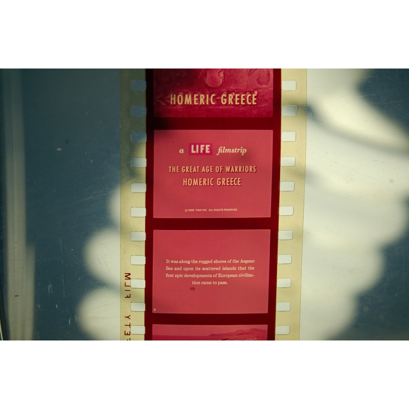 Vintage Filmstrip The Epic Of Man Part Ix Great Age Of Warriors Homeric Greece