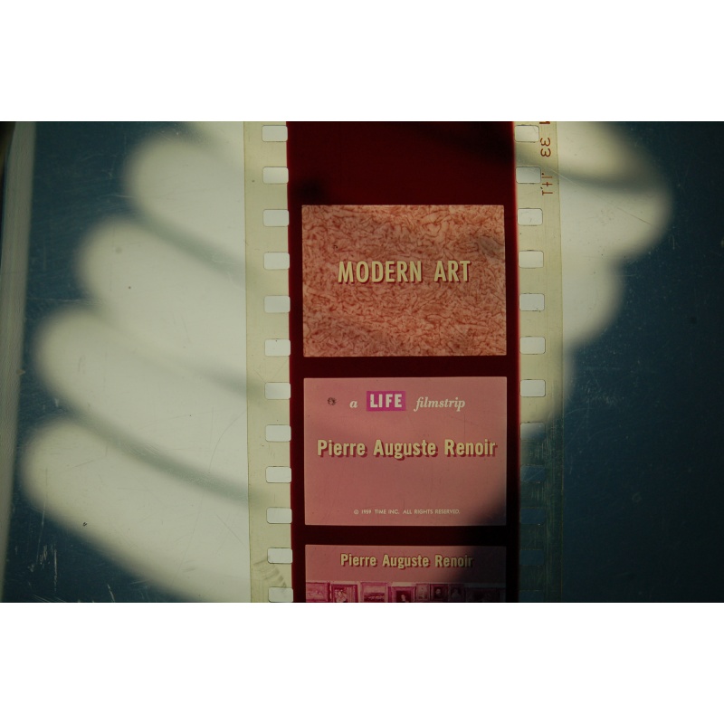 Vintage Filmstrip 436:  Life Modern Art Pierre Auguste Renoir
