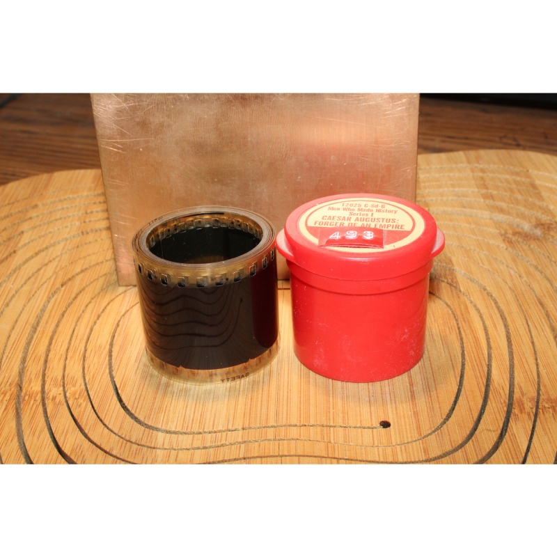 Vintage Filmstrip Men Who Made History Series 1 Caesar Augusta Forger Of Empire