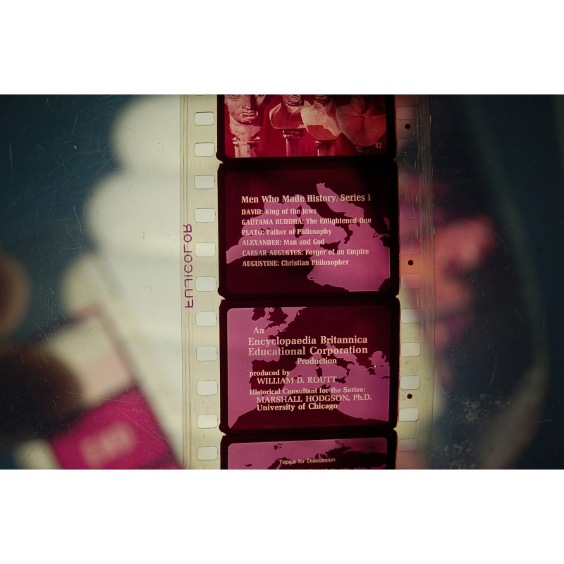 Vintage Filmstrip Men Who Made History Series 1 Caesar Augusta Forger Of Empire