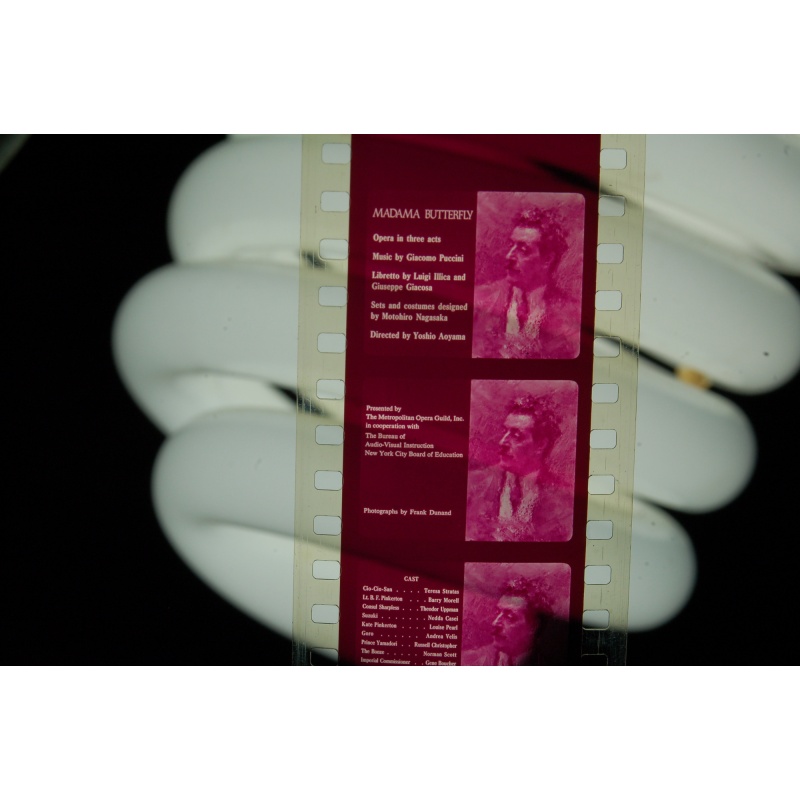 Vintage Filmstrip Madama Butterfly