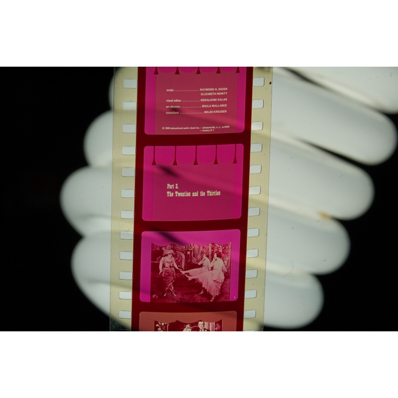 Vintage Filmstrip American Musical Theater Part 3 - The 20s and the 30s