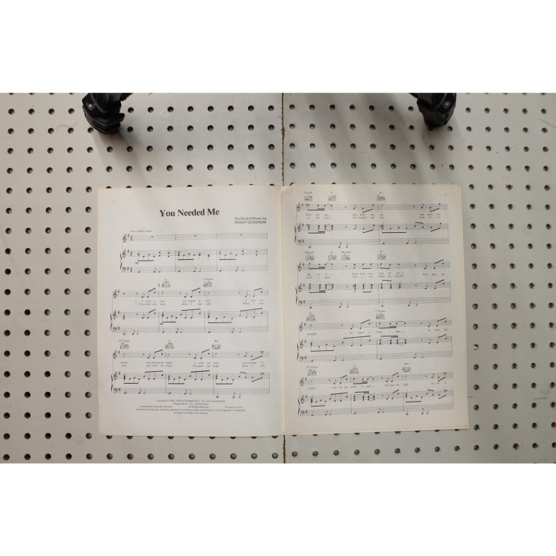 1975 - You needed me - Sheet Music