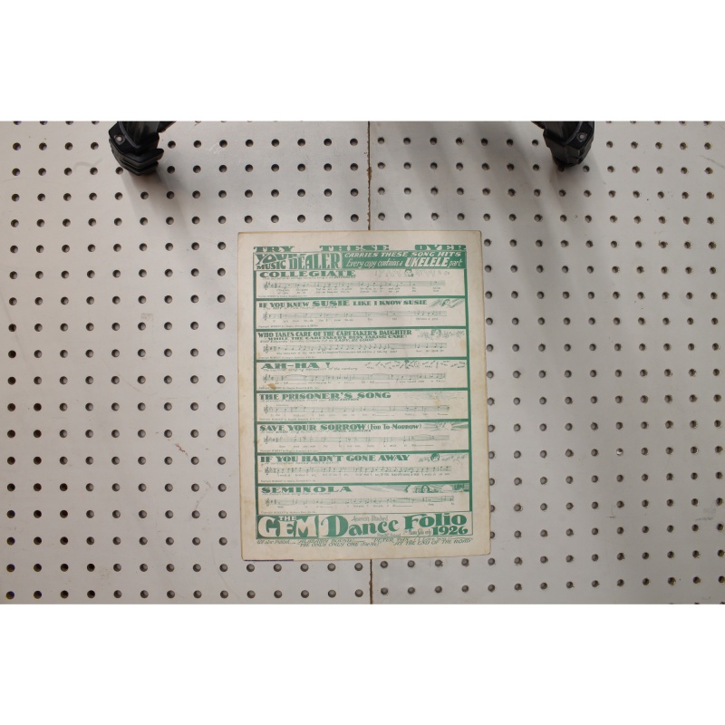 1925 - At the end of the road - Sheet Music