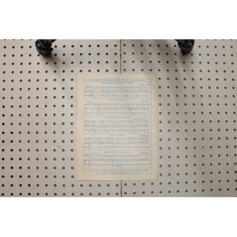 1926 - Lonesome and sorry - Sheet Music