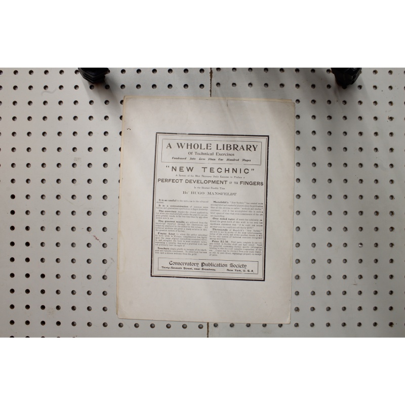 1902 - Olama Conservatory addition - Sheet Music