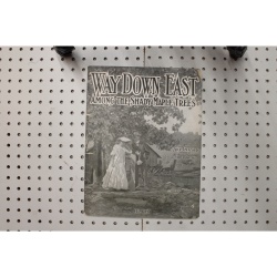 1904 - Way down East among the shady maple trees - Sheet Music
