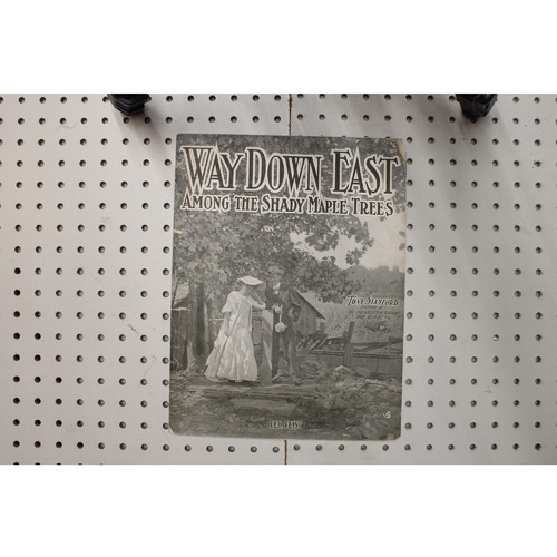 1904 - Way down East among the shady maple trees - Sheet Music