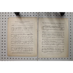 1904 - Way down East among the shady maple trees - Sheet Music