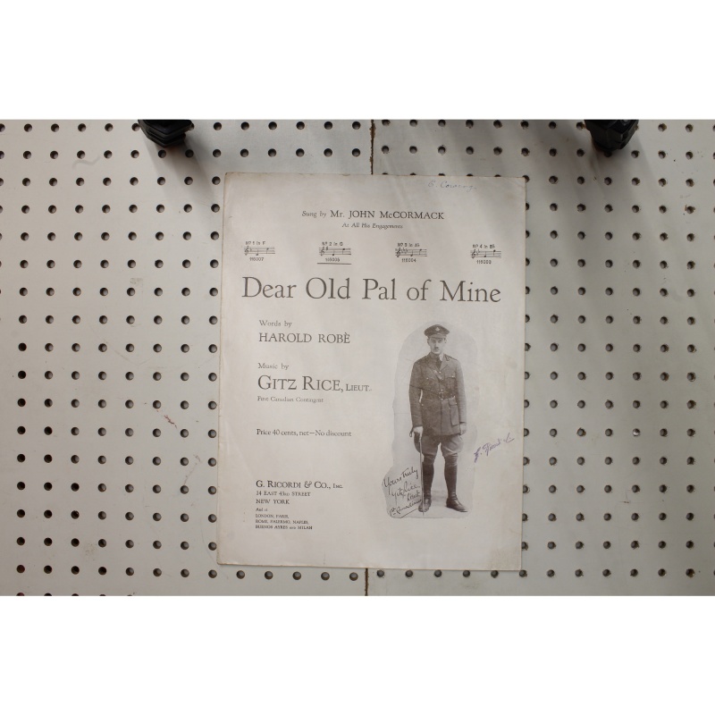 1918 - Dear old pal of mine - Sheet Music