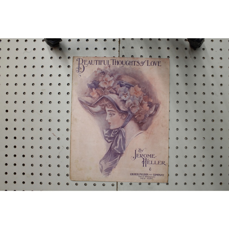 1910 - Beautiful thoughts of love - Sheet Music