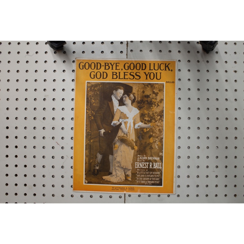 1916 - Goodbye good luck God bless you - Sheet Music