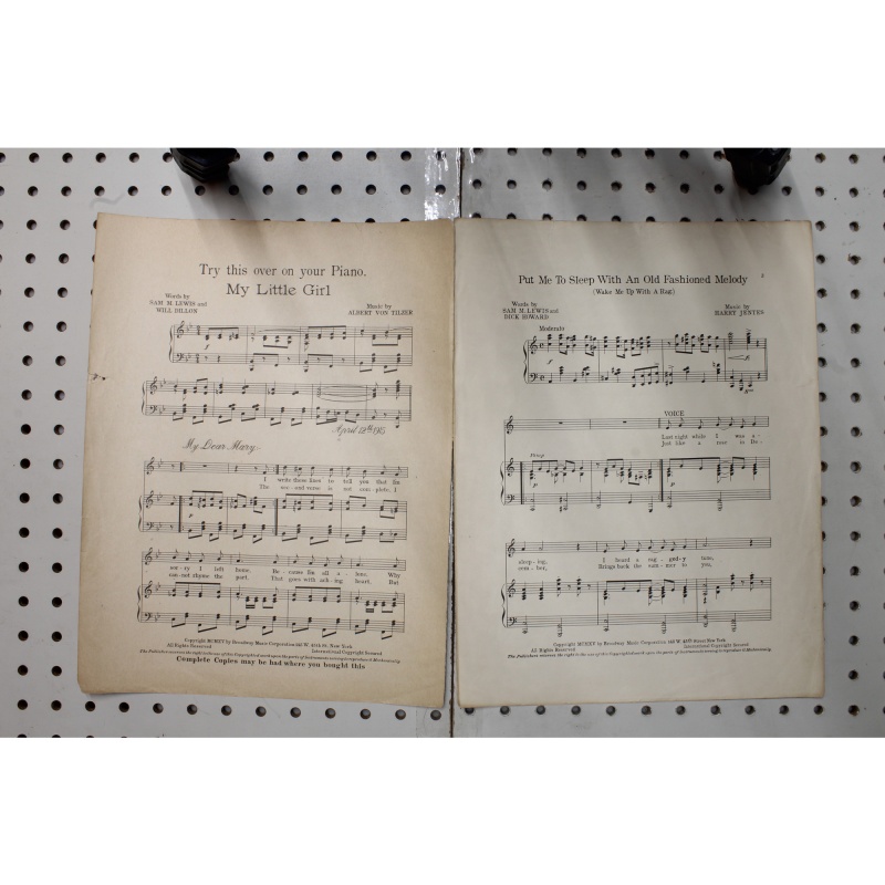 1915 - Put me to sleep with an old-fashioned melody - Sheet Music