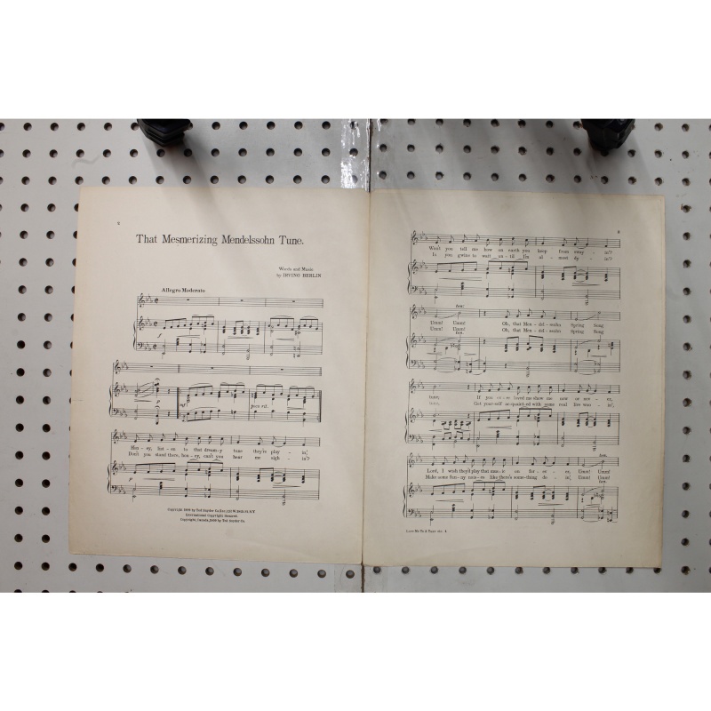 1909 - That mesmerizing Mendelssohn tune - Sheet Music
