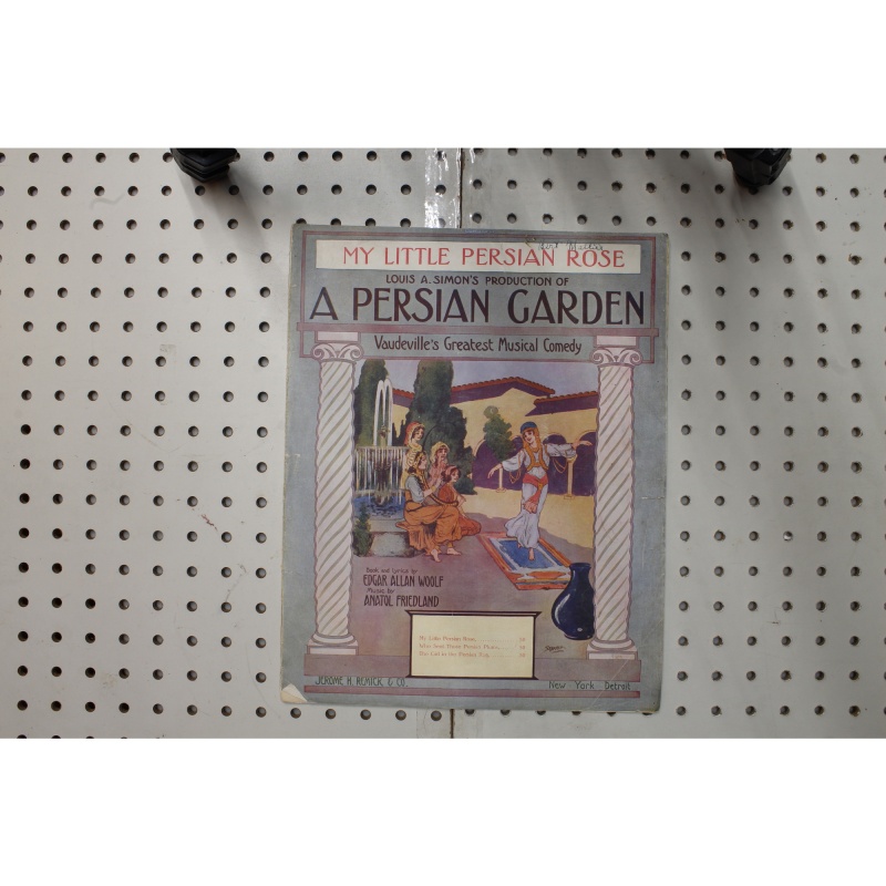 1912 - My little Persian rose - a Persian garden - Sheet Music