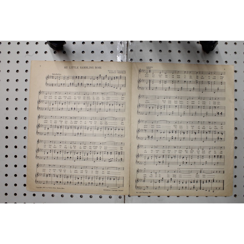 1917 - My little rambling Rose - Sheet Music