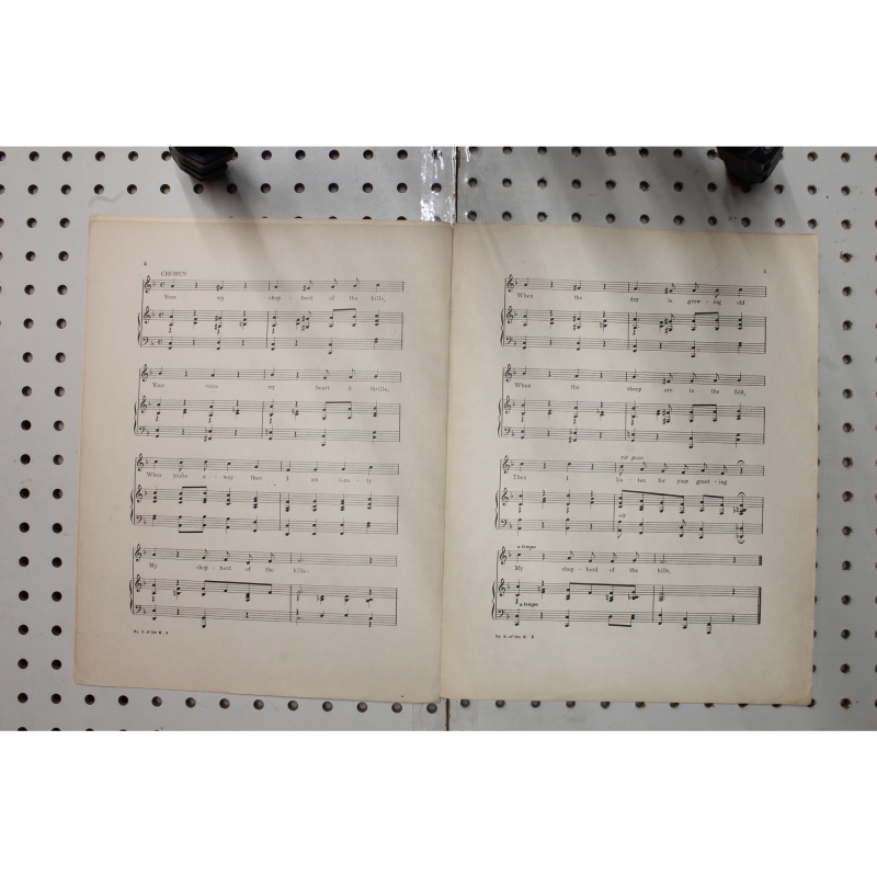 1913 - My Shepherd of the Hills - Sheet Music