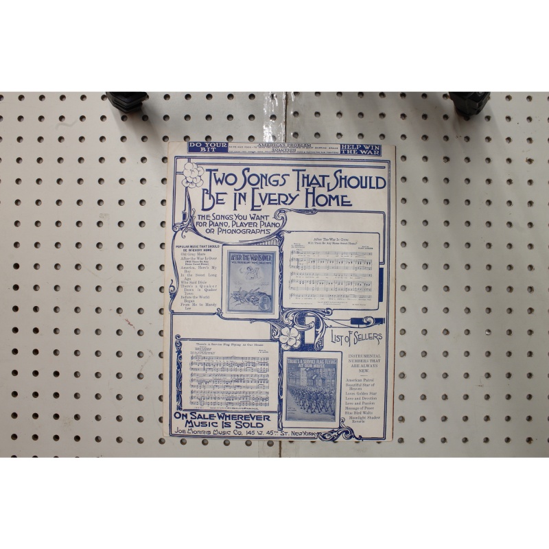 1918 - Whatll we do with him boys - Sheet Music