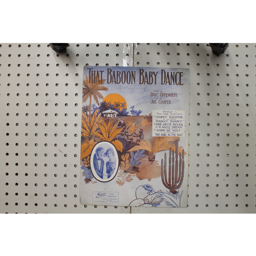 1911 - That Baboon baby dance - Sheet Music