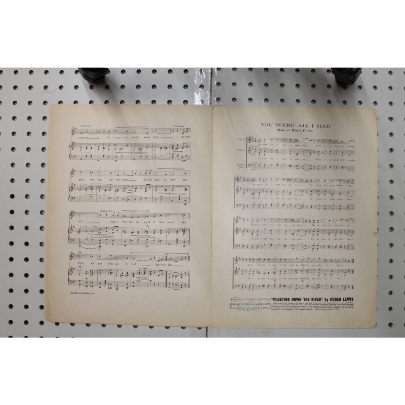 1913 - You are all I had - Sheet Music