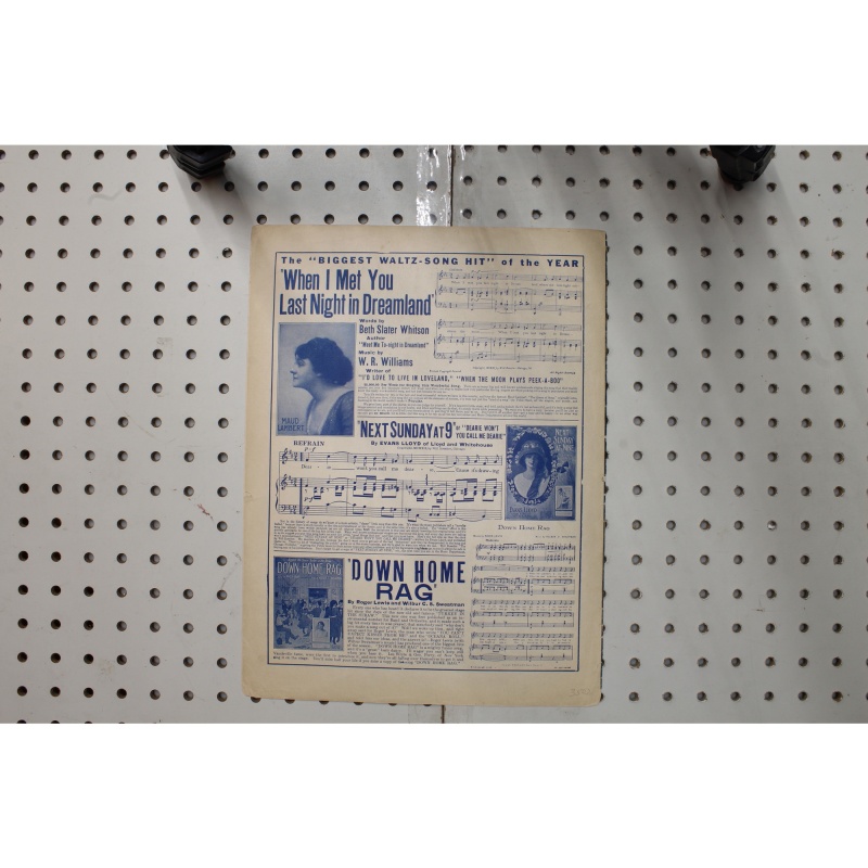 1913 - You are all I had - Sheet Music